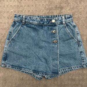 Zara Wrap Denim Skort - NWOT